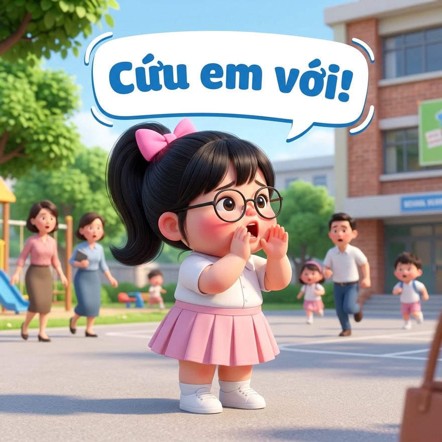 Quy tắc 3 — KÊU: hô to để mọi người xung quanh nghe thấy.